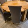 solid oak dining table. Image 2