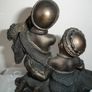 Two African Masai Children Figurines Image 7
