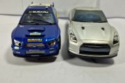 Scalextric Turbo Twin Pack (slot cars - Nissan Subaru )
