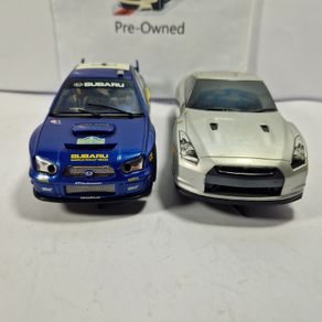 Scalextric Turbo Twin Pack (slot cars - Nissan Subaru )