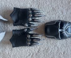 Black panther gloves and mask