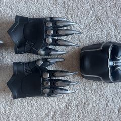 Black panther gloves and mask