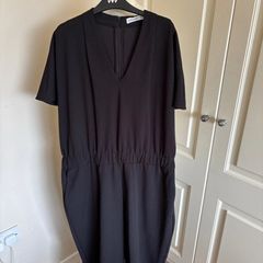 Gallery black jumpsuit w pockets size 16