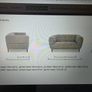 2 seater love seat velvet sofa Image 5