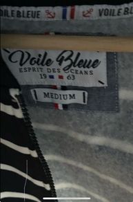 Voile Bleue Zipped Hoodie BNWL