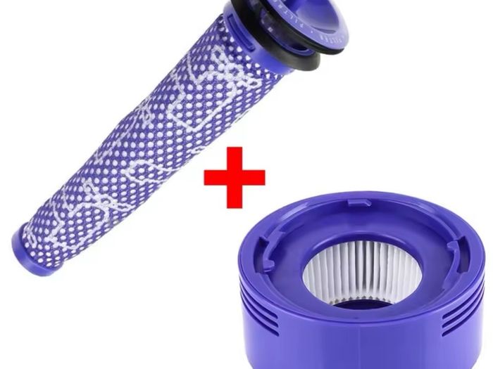 Pre Filter + HEPA Post-Filter kit for Dyson V7 V8 Vacuum Replacement Pre-Filter and Post- Filter