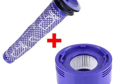 Pre Filter + HEPA Post-Filter kit for Dyson V7 V8 Vacuum Replacement Pre-Filter and Post- Filter
