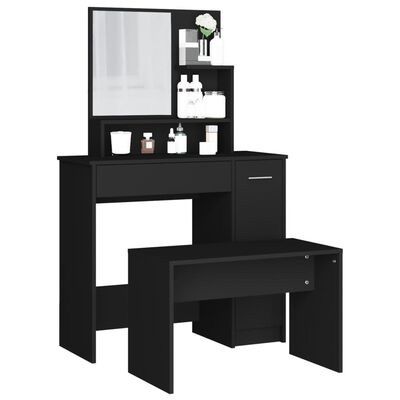 Dressing Table Set Black 86.5x35x136 cm (FREE SHIPPING)