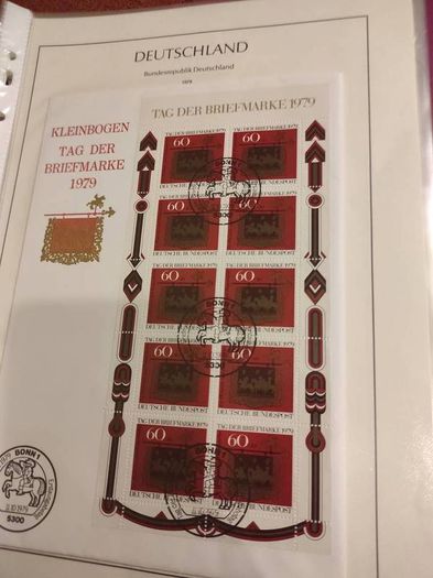 GERMANY 1975-82 album with stamps