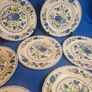 Set of 7 Masons Ironstone Regency Dinner Plates ,Less common, 27 cm in diameter ,2 pieces with the rarer export mark Image 2