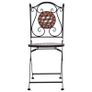3 Piece Mosaic Bistro Set Ceramic Tile Terracotta Image 5
