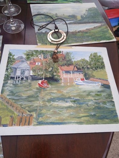 original oil on canvas paintings Signed not framed