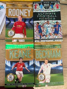 Football heroes books and quiz book.