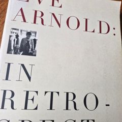 eve arnold retrospective, signed copy with enclosed photo of artist