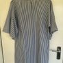 Pinstripe dress with bell sleeves and pearl buttons UK10 Image 4