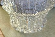 Rare find Bohemia Czech Crystal Hand cut 8" Bowl Queen Lace