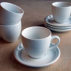 Dema Simplicity Espresso Cups and Saucers