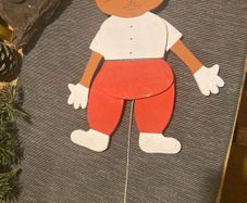 Wooden handmade Guinea pig jumping jack hamster beaver