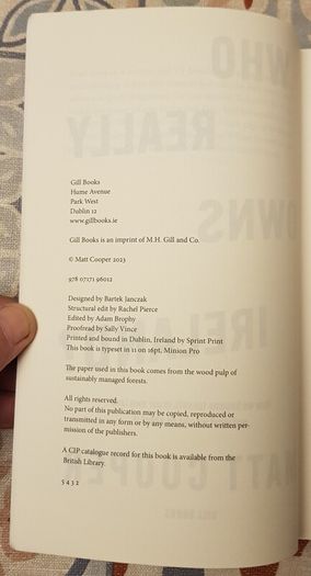 Who Really Owns Ireland by Matt Cooper