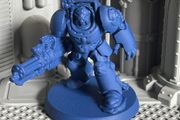 WH40K Sci Fi Space Destroyer Miniature (minigun)