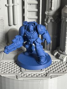 WH40K Sci Fi Space Destroyer Miniature (minigun)
