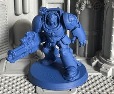 WH40K Sci Fi Space Destroyer Miniature (minigun)