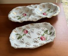 Antique presentation plates or dishes.