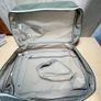Lacoste Green and White Canvas Travel Bag with Shoulder Strap Image 7