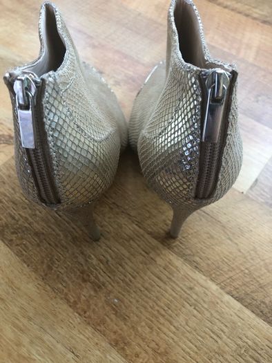 gold ankle boots