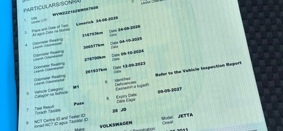 1.2 jetta full years test