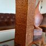 Vintage MCM Hammered Copper Rectangular Shape Planter Jardiniere Image 8