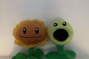 Peashooter and Sunflower plush Set - Plants vs Zombies