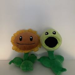 Peashooter & Sunflower teddy Set - Plants vs Zombies