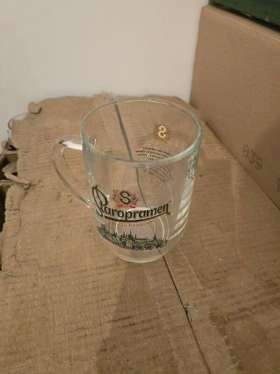 Staropramen tankard beer glass