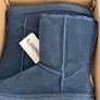 Navy LAMO Leather Wool Boots Image 2