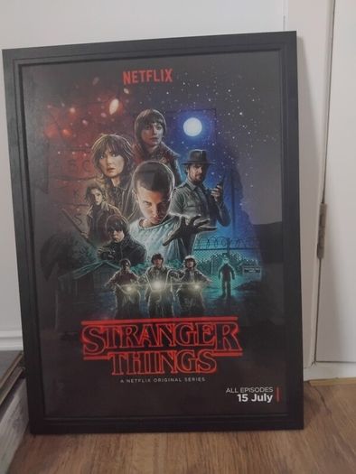 Stranger Things framed poster