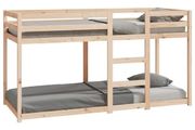 Bunk Bed without Mattress 75x190 cm Small Single Solid Wood Pine
