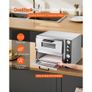 Pizza Oven Electric, 18" Double-Deck Commercial Countertop Pizza Oven, 842F Max Temp, Indoor Pizza Maker with Thermometer Image 6