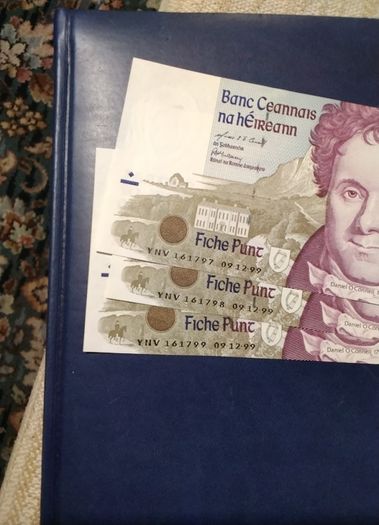 Three  Eire Banknotes  Daniel  O Connell