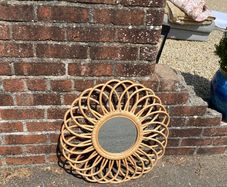 Wall Mirror - Wicker Design