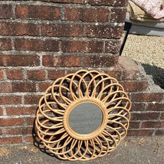 Wall Mirror - Wicker Design
