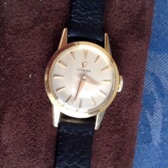 Omega ladies watch 18k solid gold mechanical 17 jewels