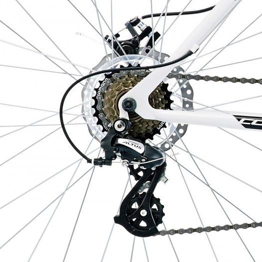 18" Coyote Everglades Gents FS Disc 29er, 21 Speed, White/Black