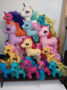 Gi-Go Toys Wonder Pony Land collection of Unicorns Bundle Mixed Sizes 14 total