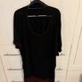 Black & Red Glitter Trim Top Yours Clothing Plus Size 9XL Image 2