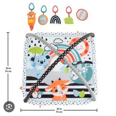 Fisher-Price 3-in-1 Music Glow and Grow Baby Gym