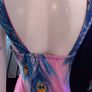 Peacock Feather Barbie Pink Maxi Dress Image 7