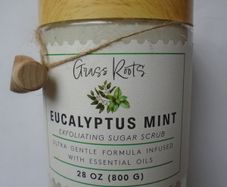 Body scrub, Grass Roots Eucalyptus Mint sugar scrub ,Beauty