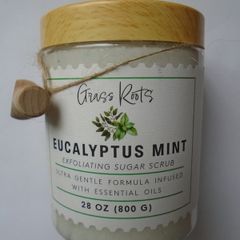 Body scrub, Grass Roots Eucalyptus Mint sugar scrub ,Beauty