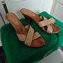 Sandals wood leather clogs Image 3